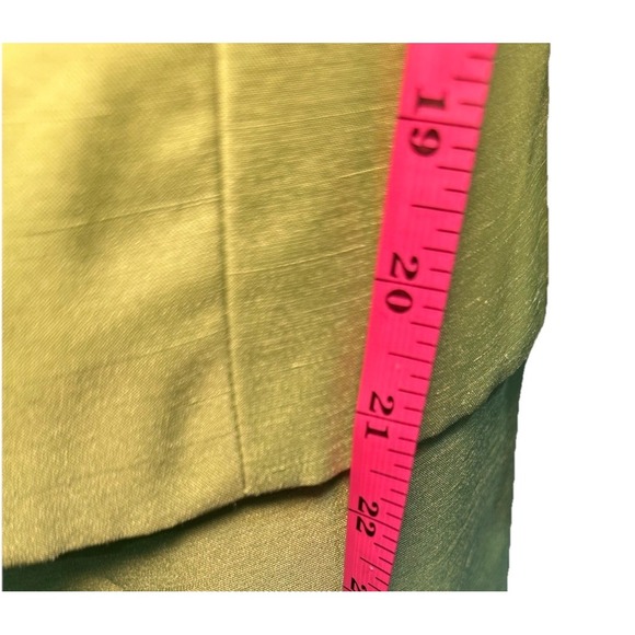 Nicolette 2pcs Skirt Suit Set Women's Size 12 Chatreuse Green Lined Vintage - Picture 7 of 14